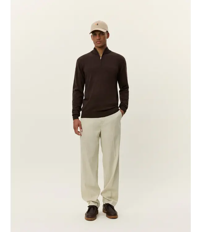 Les Deux Les Deux Greyson Half-Zip Merino Knit Delicioso