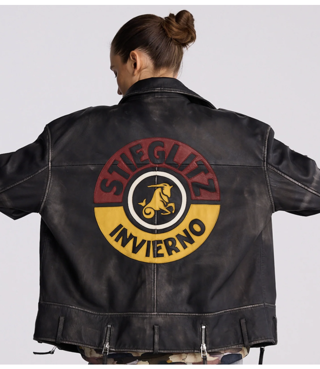 Stieglitz Stieglitz Nicolas Leather Jacket Black