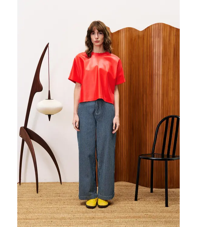 Frnch Frnch T-shirt Bazin Rouge