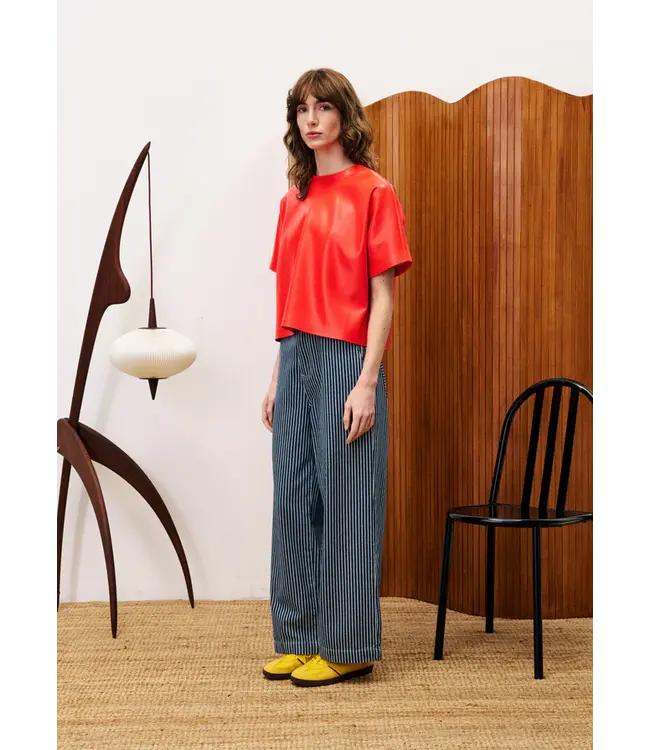 Frnch Frnch T-shirt Bazin Rouge