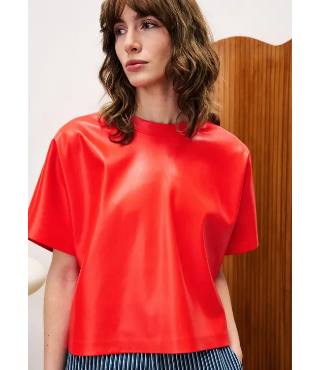 Frnch Frnch T-shirt Bazin Rouge