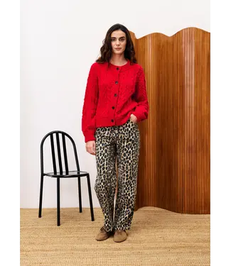 Frnch Frnch Cardigan Guimauve Rouge