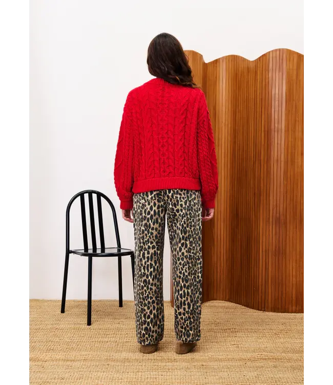 Frnch Frnch Cardigan Guimauve Rouge
