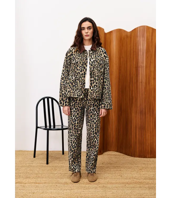 Frnch Frnch Veste Munchkin Leopard