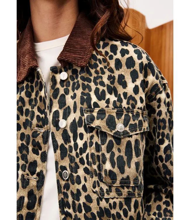 Frnch Frnch Veste Munchkin Leopard