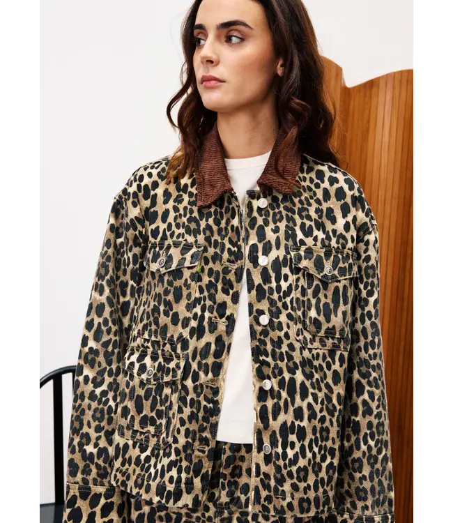 Frnch Frnch Veste Munchkin Leopard