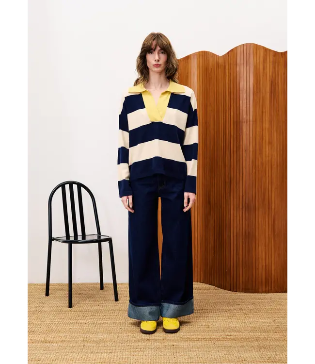 Frnch Frnch Pull Colchique Bleu Marine