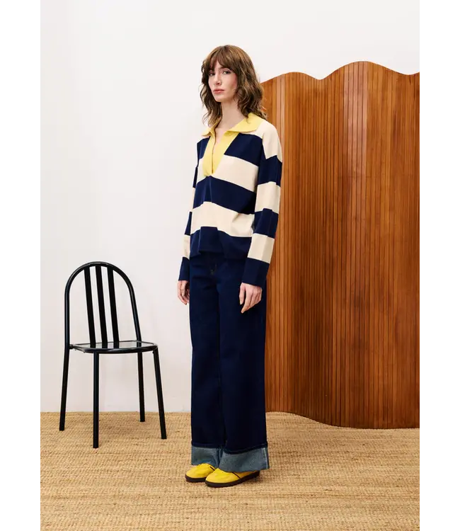 Frnch Frnch Pull Colchique Bleu Marine