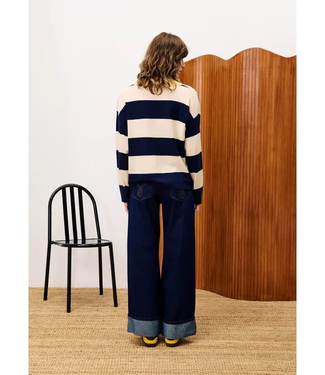 Frnch Frnch Pull Colchique Bleu Marine