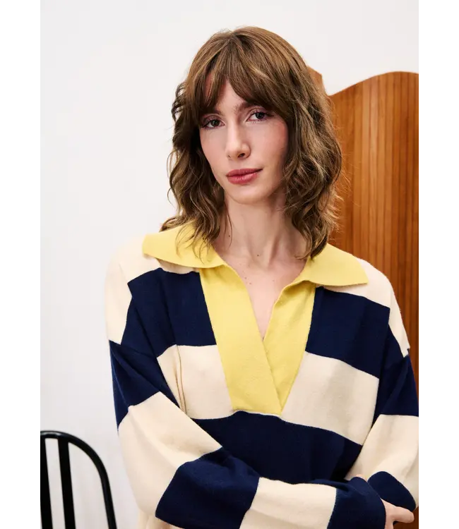 Frnch Frnch Pull Colchique Bleu Marine