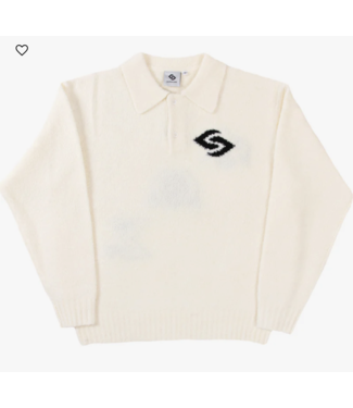 comfort club Comfort Club Omega Knit Polo Off White