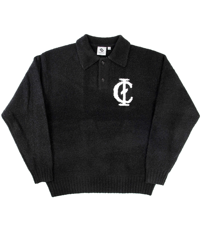 comfort club Comfort Club Gamma Knit Polo Black