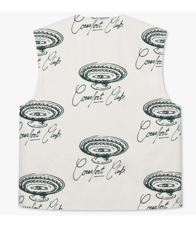 comfort club Comfort Club Meander Vest Off White