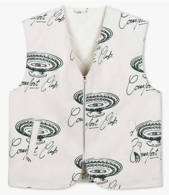comfort club Comfort Club Meander Vest Off White