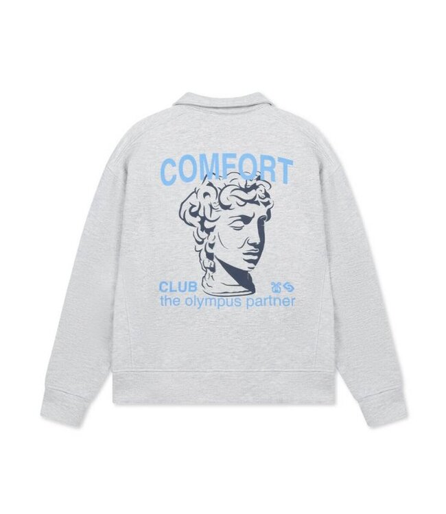 comfort club Comfort Club Olympus Half Zip Light Gray Marl 230925