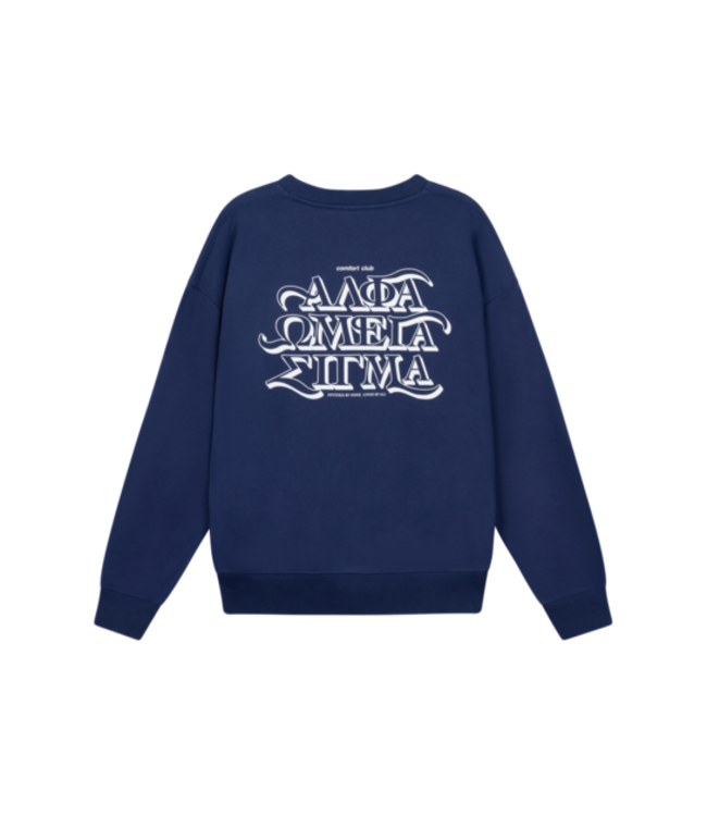 comfort club Comfort Club Omega Crewneck Mediaval Blue