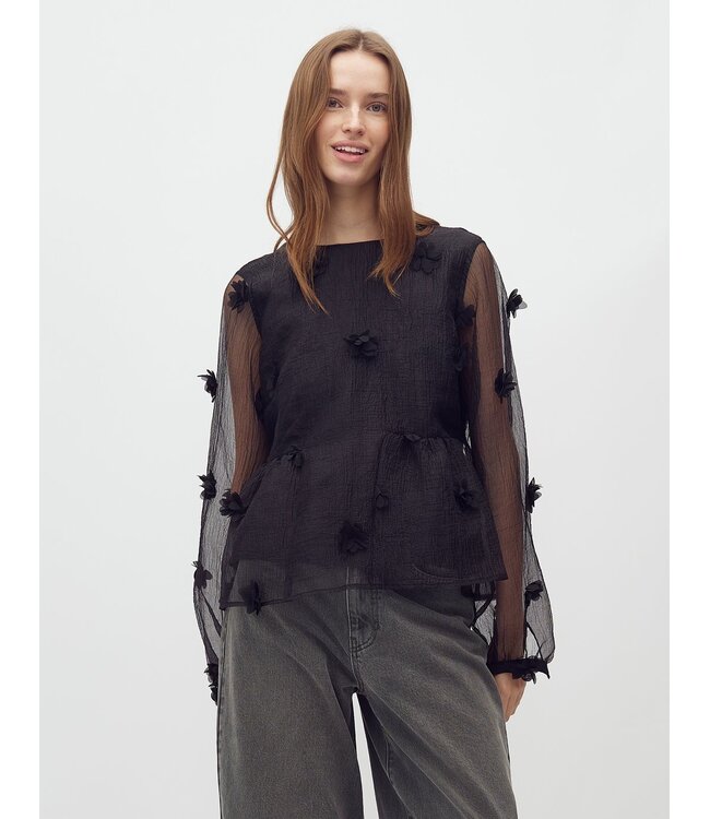 MbyM Mbym Bobble Hasel-M Shirt / Blouse Black