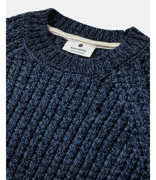 Anerkjendt Anerkjendt Aksune Structuren Knit  Sky Captain