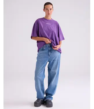 Stieglitz Stieglitz Basic Worn Out T-shirt Purple