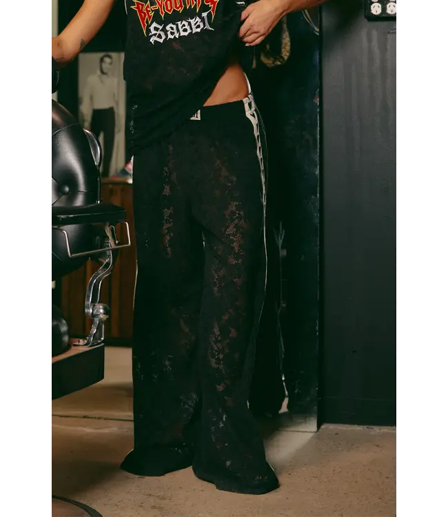 Sabbi Sabbi Raving Hearts Lace Pants Black