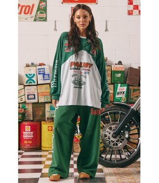 Sabbi Sabbi Longsleeve Mermaid Racing Tee Green & Sky