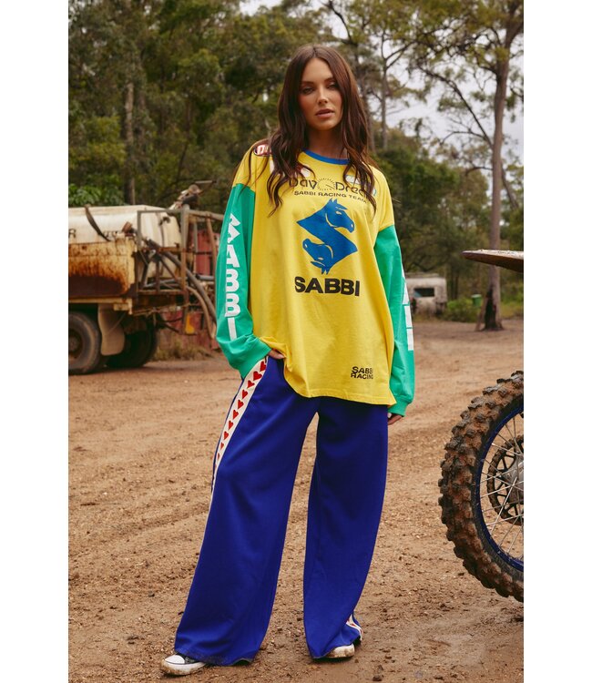 Sabbi Sabbi Don't Quit Your Day Dream Tee Long Sleeve Yellow / Green