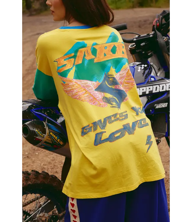 Sabbi Sabbi Don't Quit Your Day Dream Tee Long Sleeve Yellow / Green