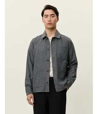 Les Deux Les Deux Layton Pinstripe Mouliné Overshirt