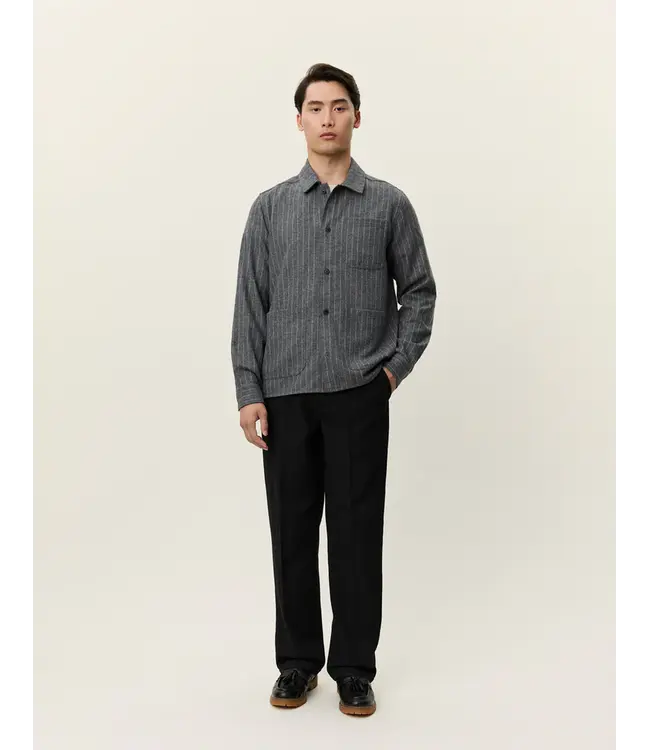 Les Deux Les Deux Layton Pinstripe Mouliné Overshirt