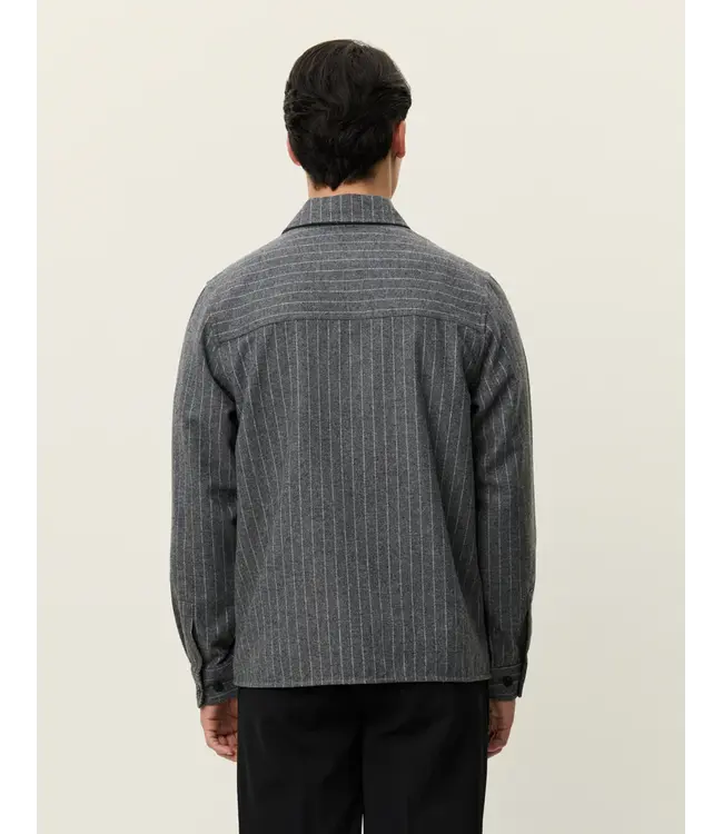 Les Deux Les Deux Layton Pinstripe Mouliné Overshirt