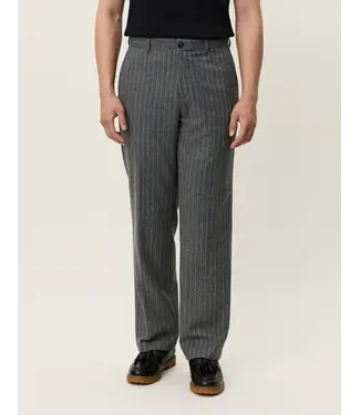 Les Deux Les Deux Como Pinstripe Mouliné Slacks Grey Melange