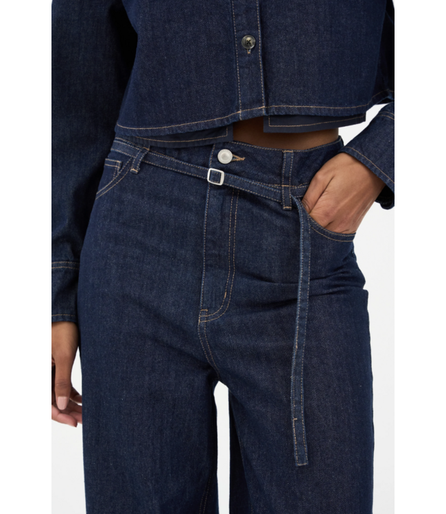 IVY Copenhagen Ivy Brooke Belted Jeans Wash Manhattan Rinse Denim