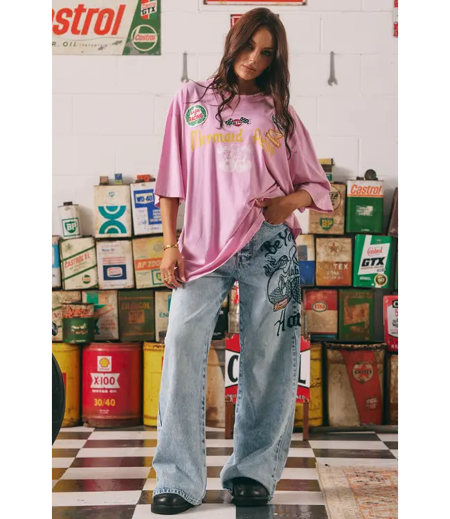 Sabbi Sabbi The Mermaid Racing Denim Jeans