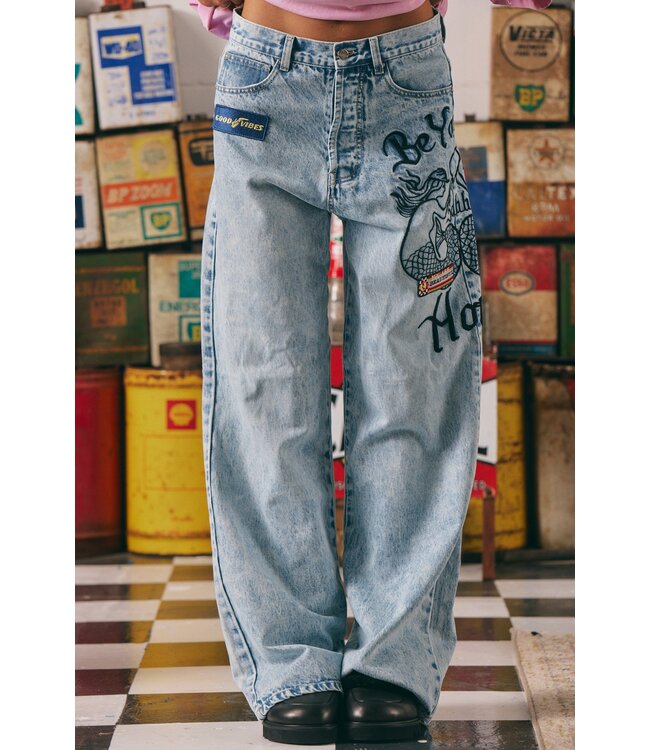 Sabbi Sabbi The Mermaid Racing Denim Jeans