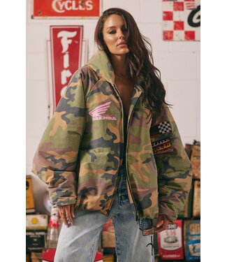 Sabbi Sabbi Be Kind Bomber Jacket Camo