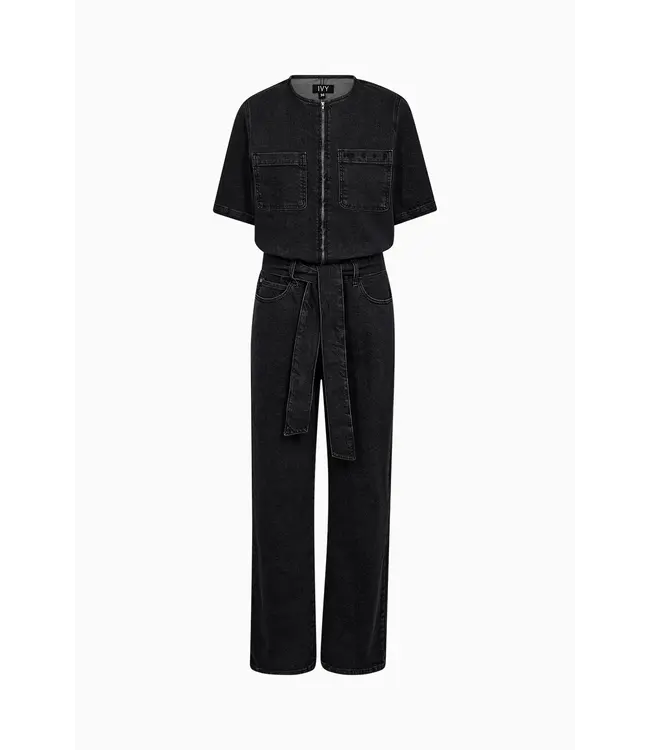 Ivy Ivy New Lavina SS Jumpsuit Wash Black Tenerife Black