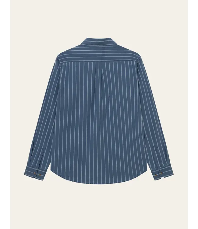 Les Deux Les Deux Kash Indigo Stripe Shirt Denim Blue
