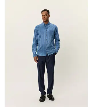 Les Deux Les Deux Kash Indigo Stripe Shirt Denim Blue