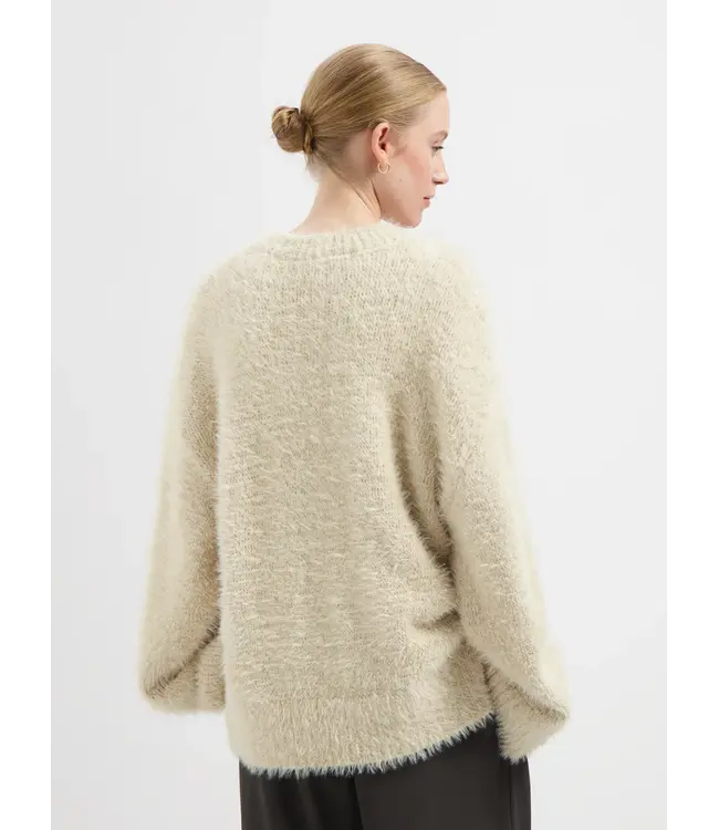 Nous Sommes Labels Nous Sommes Label Elsie Fuzzy Crewneck Sand