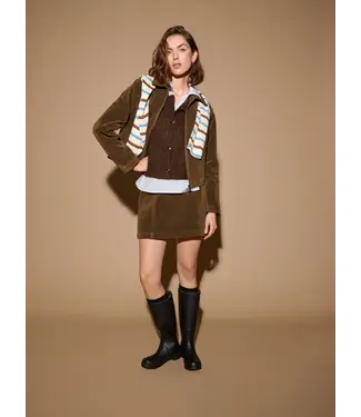 Nous Sommes Labels Nous Sommes Label Marie Faux Suede Jacket Brown