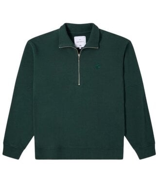 Edwin Edwin Koji Half Zip Sweat Green Gables garment washed