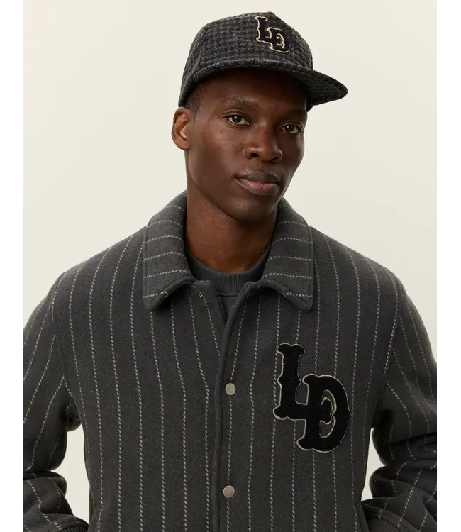 Les Deux Les Deux Varsity Pinstripe Wool Jacket