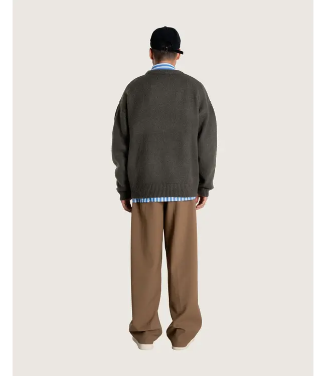 woodbird Woodbird Kurt Whole Knit Medium Grey 241025