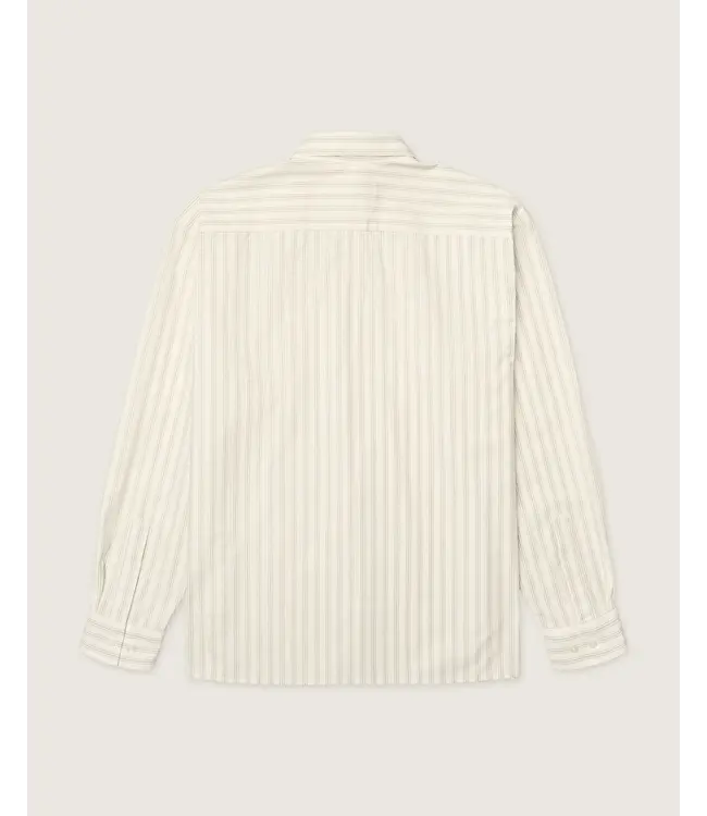 woodbird Woodbird Buzo Pocket Shirt White Stripe 241025