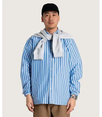 woodbird Woodbird Buzo Classic Shirt Blue Stripe