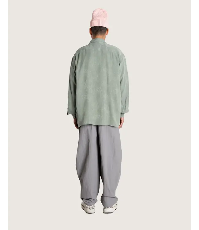 woodbird Woodbird Buzo Paisley Shirt Grey-Green