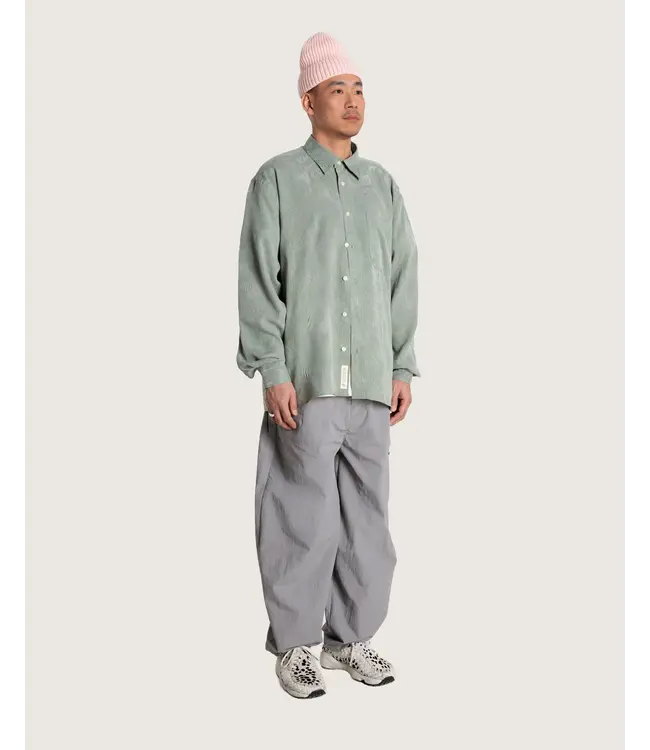 woodbird Woodbird Buzo Paisley Shirt Grey-Green