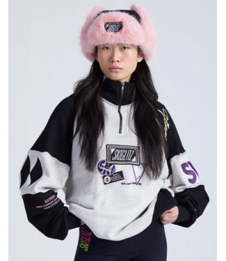 Stieglitz Stieglitz Carli Zip Up Sweater Melange Grey