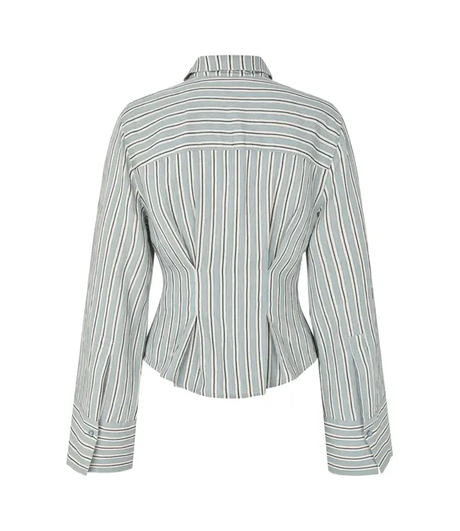 MbyM Mybm Kleo Stripe Kalana-M Shirt/Blouse Smoke Blue Kleo Stripe