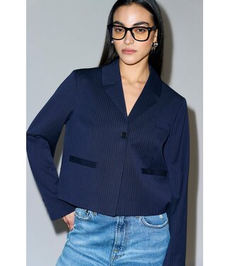 IVY Copenhagen Ivy Paula Short Blazer Deep Navy Blue